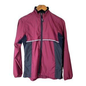 MEC Vintage 90’s Lightweight Maroon Cycling Windbreaker Jacket size small